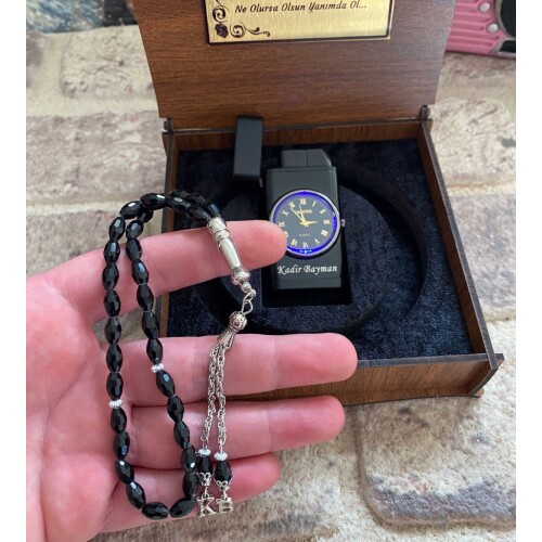 Sevgiliye Hediye Saatli Işıklı Çakmak Ve Tespih