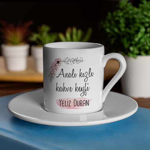 Analı Kızlı Kahve Keyfi Fincan Seti