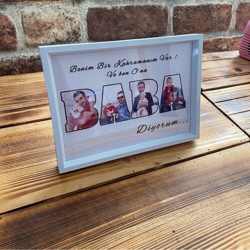 Babalar Günü Hediyesi BABA Çerçeve