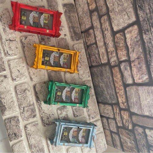 El Yapımı Nostaljik Minyatür Tel Dolap