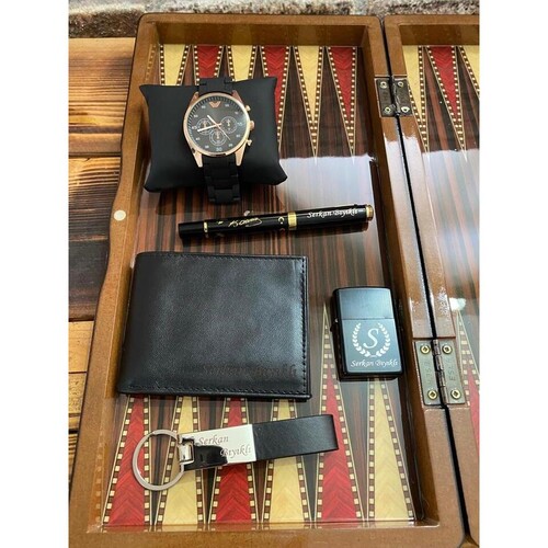 Erkeğe Hediye Tavlalı Aksesuar Seti