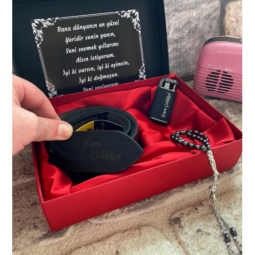 Erkeğe Lüks Kutulu Klasik Set