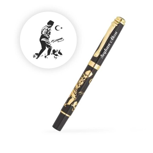 Kişiye Özel Ahşap Kutulu Atatürk Kalem