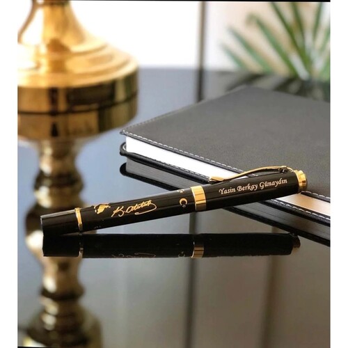 Kişiye Özel Ahşap Kutulu Atatürk Kalem