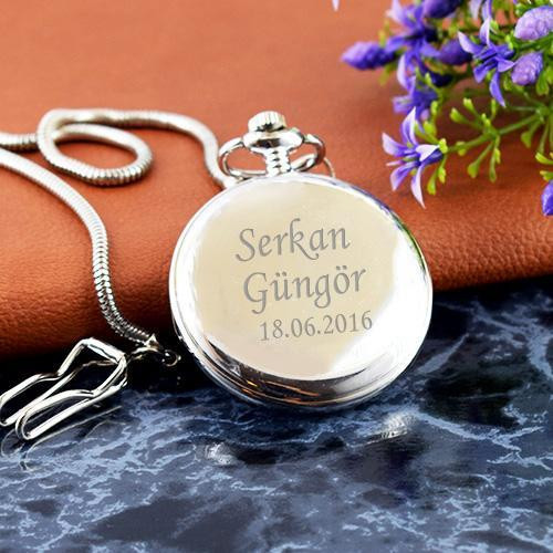 Kişiye Özel Ahşap Kutulu Köstekli Saat