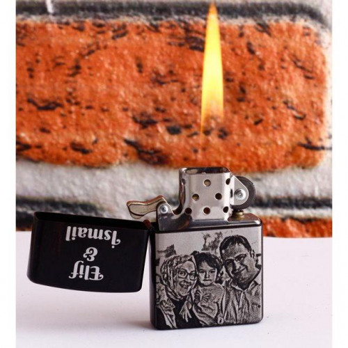 Kişiye Özel Fotoğraf İşlemeli Metal Çakmak