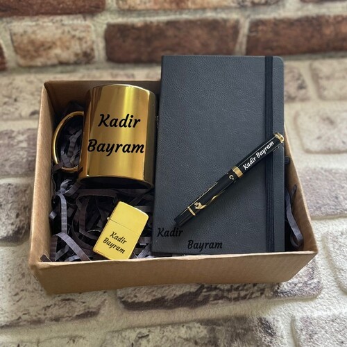Kişiye Özel Gold Kupalı Hediye Seti