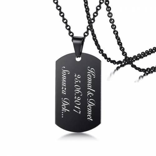 Kişiye Özel Paslanmaz Çelik Asker Künyesi