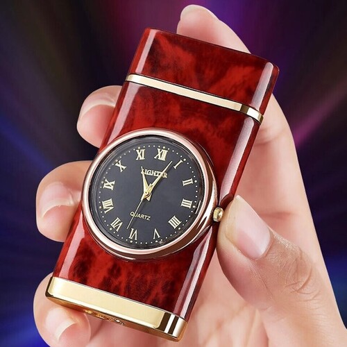 Kişiye Özel Saatli Çakmak 4 Renk Seçeneği