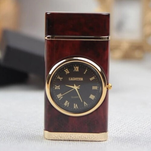 Kişiye Özel Saatli Çakmak 4 Renk Seçeneği