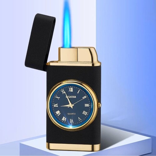 Kişiye Özel Saatli Çakmak 4 Renk Seçeneği