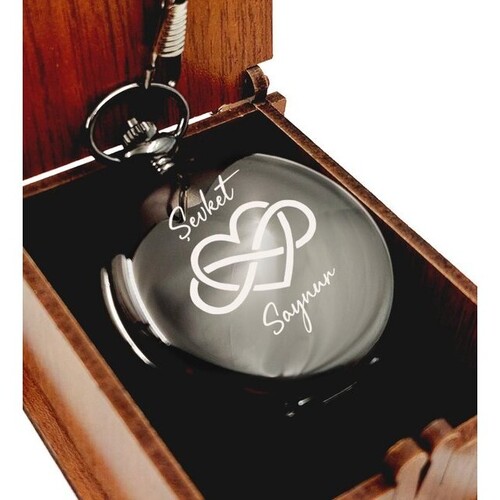 Kişiye Özel Sonsuz Kalp Köstekli Saat