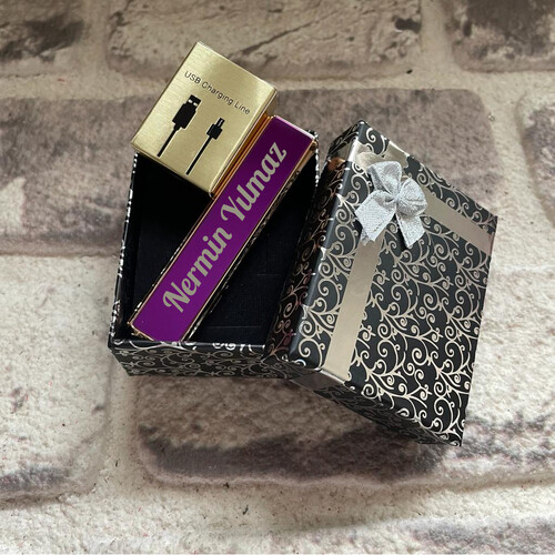 Kişiye Özel USB Şarjlı Elektronik Çakmak