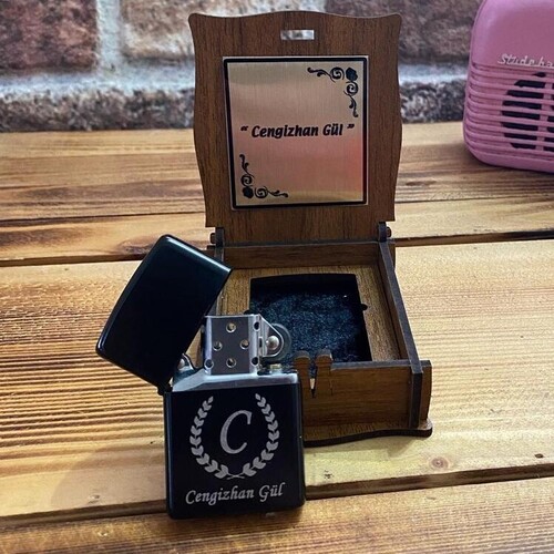 Kişiye Özel Zippo Görünümlü Metal Çakmak