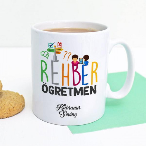 Öğretmene Hediye Kupa Bardak - Rehber Öğretmen