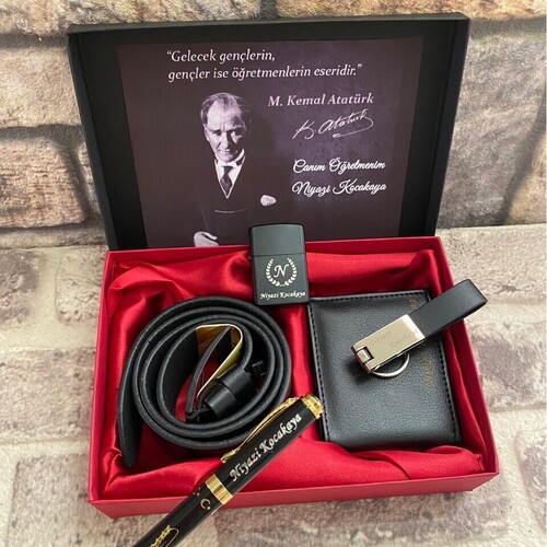 Öğretmenler Günü Hediyesi Deri Set