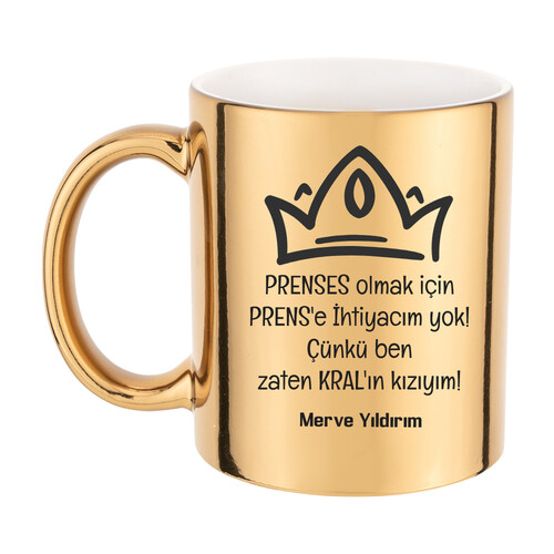 Prenseslere Özel Gold Kupa Bardak