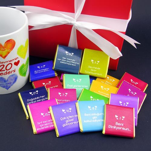 Seni Bu Yüzden Çok Seviyorum Çikolata ve Kupa Bardak Seti
