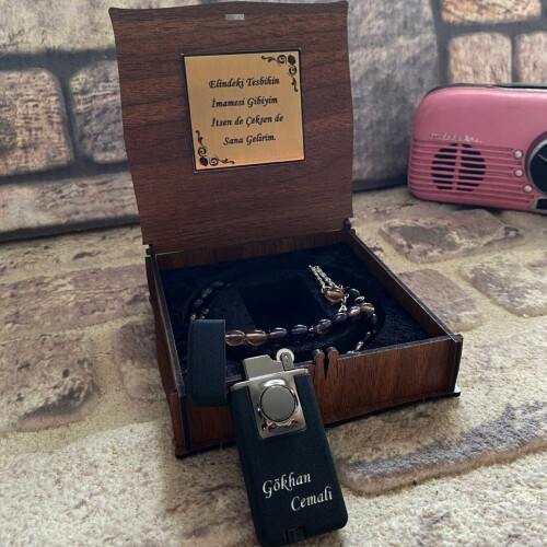 Seviliye Hediye Toz Kehribar Çift Yönlü Çakmak