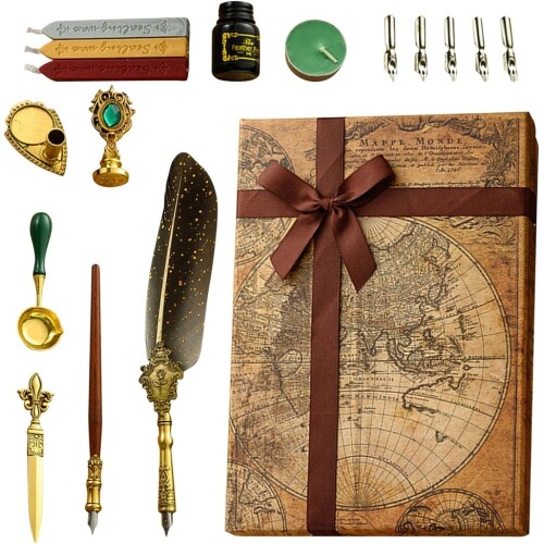 Tüylü Kaligrafi Kalem ve Mühür Seti