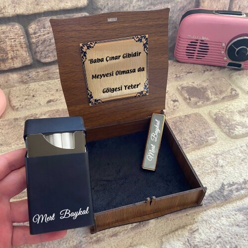 Usb Şarjlı Çakmak ve Sigara Kutusu