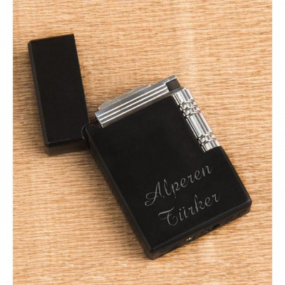 Kişiye Özel Siyah Dupont Çakmak