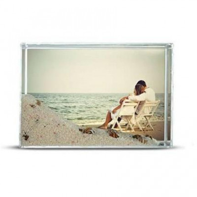 Kumlu Akrilik Fotoğraf Çerçevesi