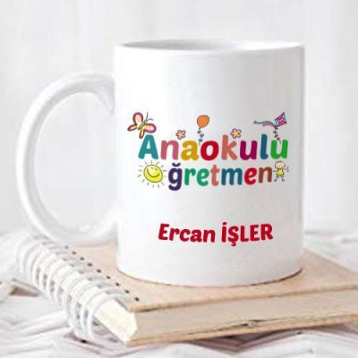 Öğretmene Hediye Kupa Bardak - Anaokulu Öğretmeni