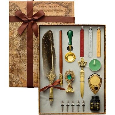 Tüylü Kaligrafi Kalem ve Mühür Seti