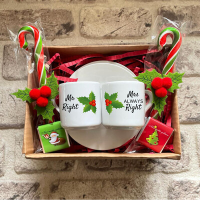 Yılbaşı Hediyesi Bay ve Bayan Doğru Fincan Seti